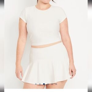 Old Navy White Skort Set Powersoft Line